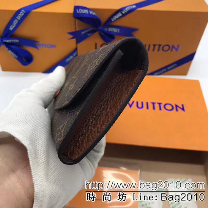 路易威登LV頂級原單 M60696啡色海外原單代購級品質實物拍攝原廠進口五金 女士錢包 ZY1067